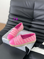 leather+weave patchwork boat shoes flats comfort women 2024 high quality 35-40