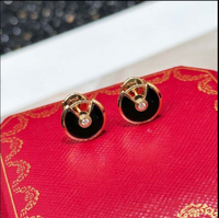 gold+black earring women 2024