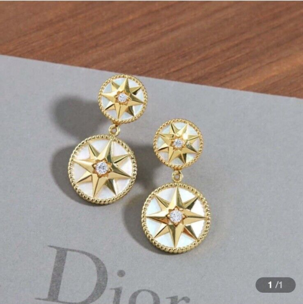 Dio* eight-pointed star earring women 2024