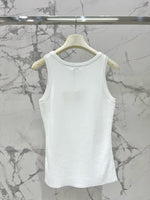 𝗟𝗢𝗘𝗪𝗘* knitted silm sleeveless vest classic tops women fashion 2024 black white green