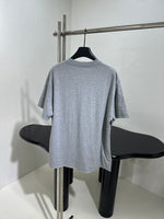 Gucc* black gray Double sided T-shirt short sleeve oversize women men fashion 2024 SML