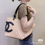 chane* leather tote bag shoulder bag Vintagep  large 41-23-14cm high quality 9119 2024