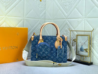 LV M46373 denim OnTheGo  bag Monogram Giant pattern Toron handle 25.0 x 19.0 x 11.5 cm high quality 2024