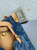 LV M46373 denim OnTheGo  bag Monogram Giant pattern Toron handle 25.0 x 19.0 x 11.5 cm high quality 2024