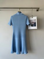 Self Portrai* The pearl buttons knitted a-line dress women 2024